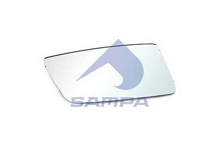 Стекло зеркала VOLVO FH4 24 V левое стекло с обогревом (034391) (Опт6076)