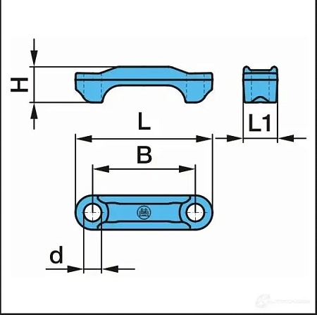 Подкладка рессоры BPW (401094/WT8001022) (п6744)