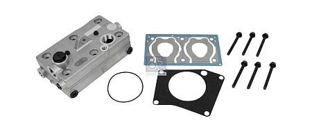 Головка 2х цил. компрессора в сборе 5490/65206 (+прокладки+болты) (466531)(КТ0119)