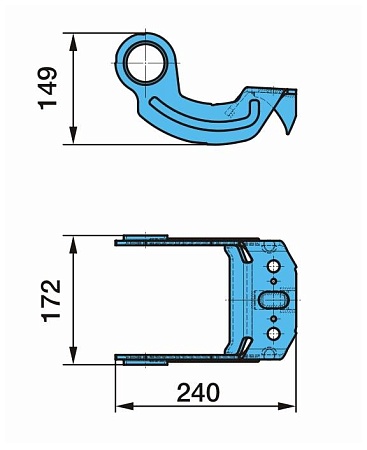 Кронштейн (м) BPW (0519044120) (Эл1816)