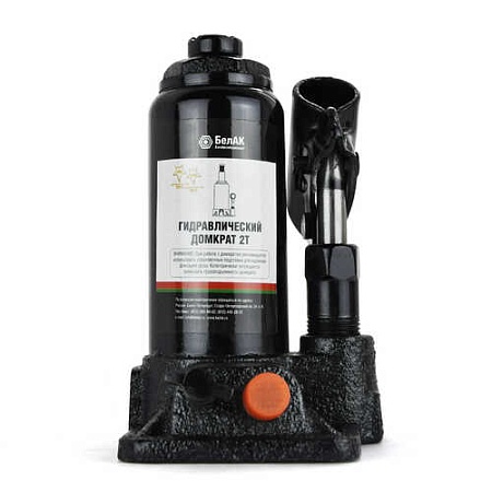 Домкрат гидравлический (TUV, 2 клапана) 2 т. БелАК (БАК.00026)(п8288)