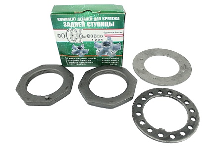 Гайка подшипника ступицы задней (5320-3104076-10А)(Кр7577)