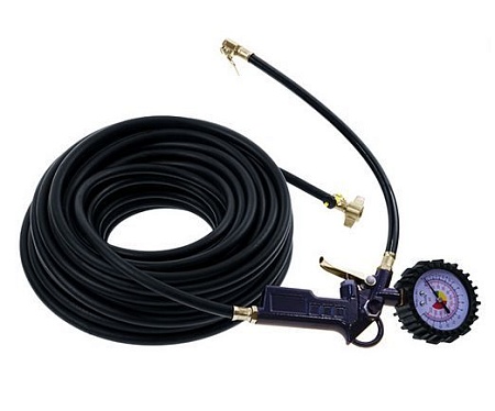 Пистолет с манометром +шланг подкачки 6м (200323) (р5401)