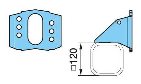Кронштейн тормозной камеры BPW (0318235840)(Т0944)