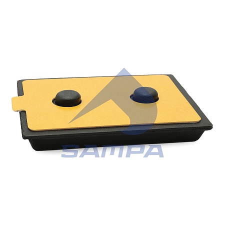 Отбойник рессоры (мр) пластина 84x110x18 MB, MAN (011250)(п6583)