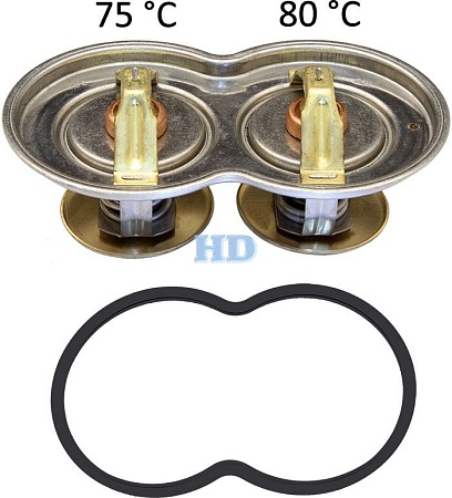 Термостат 80 С Scania двойной большой (302154)(Д0349)