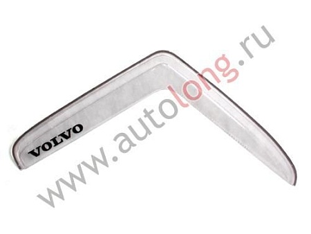 Дефлектор VOLVO NEW (Большой угол / прозрачный) (7525) (к3917)