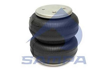 Пневморессора SAMPA гармошка Тонар фитинг м12 крепления крестом (SP552202P08) (П9963)