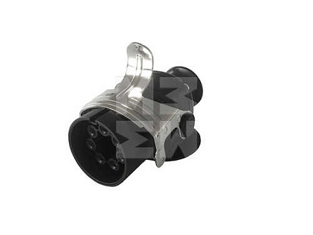 Штекер 7 полюсов, EBS, ISO 7638, пластиковый корпус, винтовой зажим (M7344001) (Эл1789)