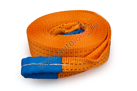 Трос буксировочный 72т/6м 2петл (250мм) оранж. (р8394)