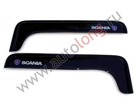 Дефлекторы на боков.стекло Scania 4 к-т(малый) (120033/черный)(к0103)