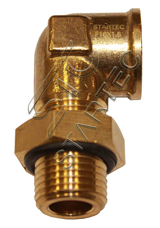 Фитинг угловой М14х1,5 F16x1,5 (INF11M14F16L)(пн9787)