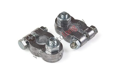 Клемма АКБ (Супер усиленная/ Болт сверху) комплект (19745)(эл5615)