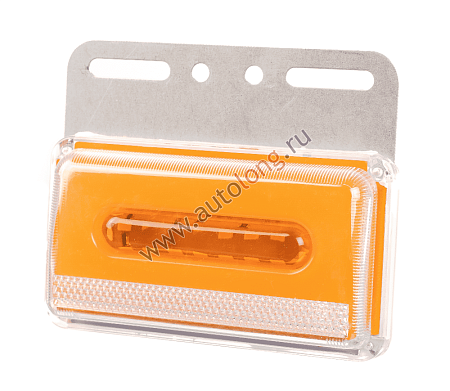 Указатель габаритов Жёлтый с повторителем поворота и дополнительной подсветкой 24В (20949) (ОПТ6941)