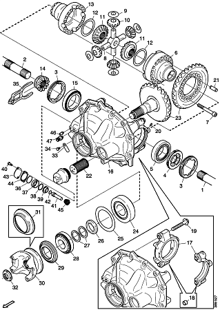 Сальник хвостовика Scania (HTPSC027043)(р4356)