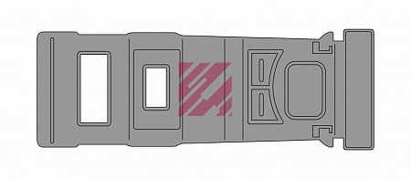 Резинка крепления крыла зад.резина MB Actros MP2/Mega Spac (M3100901/SP40060060)(К3419)