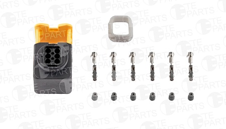 Разъем SCANIA электрический (6-ти контактный) TE PARTS(7814969)(Эл3552)