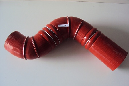 Патрубок интеркулера WP12 Shacman X3000 (DZ95259535035)(Ф7225)