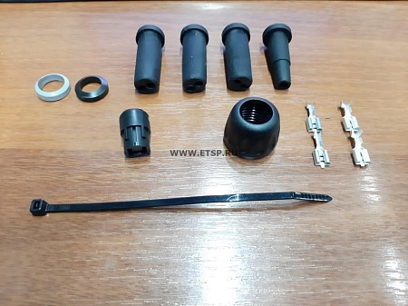 Разъем 2х контактный, байонет (066204) (р6982)