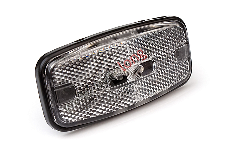 Фонарь габаритый со световозвращ.LED 12/24 ГФ 1-26 белый (12098) (Опт3516)