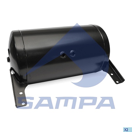 Ресивер воздушный 80L; 12.5 bar диаметр: 396 mm длина: 732 mm; кол-во портов: 4 (05950001) (Пн3573)