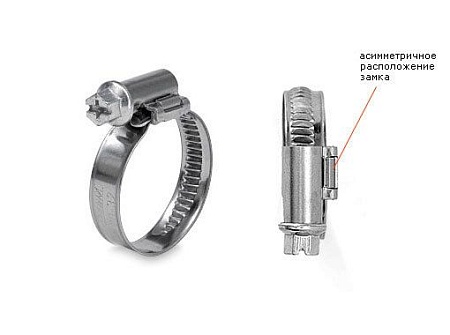 Хомут 32-50 мм DIN3017 W9 червячный винтовой (Р9394)