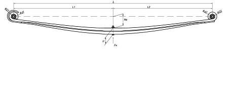Рессора передняя VOLVO (FMX / FM / FH)(1003202VV-2902012-10) (П4356)
