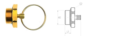 Клапан слива конденсата M22*1,5 (2VSM2215A)(ПН1072)
