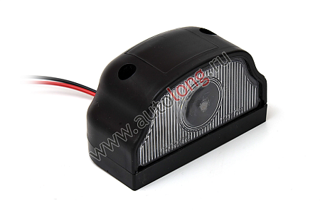 Подсветка номера LED 24V черная  (191119)(опт1038)