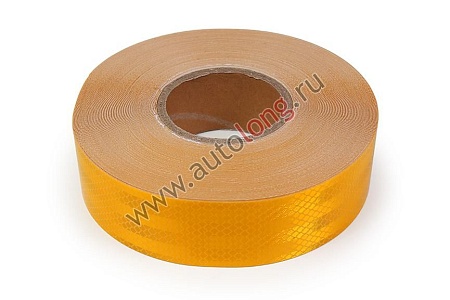 Наклейка Лента светоотраж. ПРИЗМА 45,7м (желтая) E1 (17276)(Опт1337)