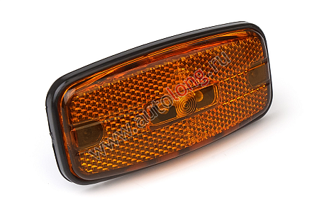 Фонарь габаритый со световозвращ.LED 12/24 ГФ 1-26 оранжевый (12094 )(опт0208)