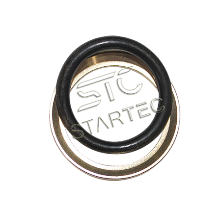 Кольцо упорное+кольцо уплотнительное под М22 (латунь) (INF11RM22BRASS)(р4689)