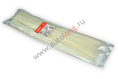 Хомут 500x8 мм (100 шт) Широкий белый Rexant (13325) (р4007)