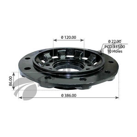 Ступица фланец колеса к торм.диску (8301582SX) (п6456)