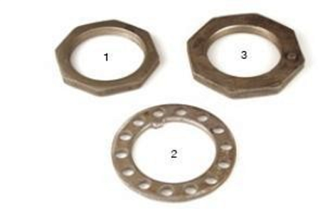 Р/к ступицы на сторону гайки M65x1.5x10 SW85+M65x1.5x11+стопор (085508)(п9458)