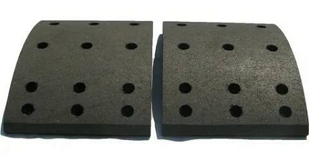 Накладки тормозные L1-8T  A0814/A0815 (ФРИТЕКС) (c клепками ) СЗАП (133-02-55/133-02-56)(Кр9876)