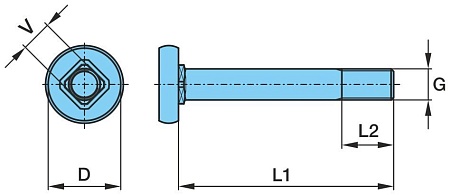 Болт полурессоры M24*166*2 BPW (0334014200)(П7358)
