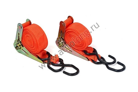 Ремень крепления груза 4,5м (1 тонна) НАБОР 2шт (16463) (р3549)