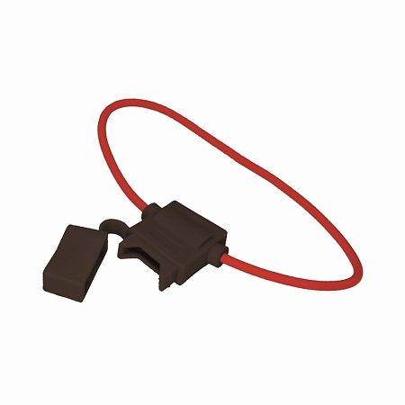 Держатель предохранителя типа стандарт прямоугольный черный (160421) (Р9280)