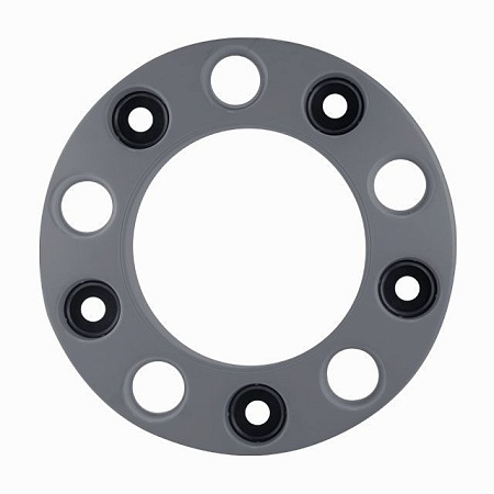 Колпак колеса R=22.5 (пластик) серый передний ступичный пустой (121464) (п6431)