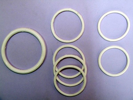 Р/к системы охлаждения (из 3-х) белый силикон / Аналог (740-1303000)(КД0283)