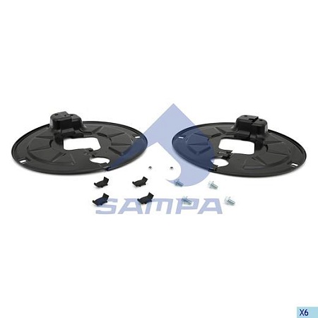 Щиток  BPW Eco Plus II (ком-кт на ось) без пружинки (070643SD)(Пр0111-)