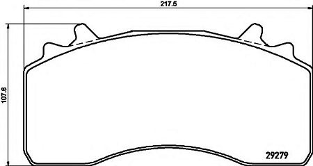 Колодки диск 29279 Wabco MAN MAN TGS/TGX (6403229332)(Т1173)