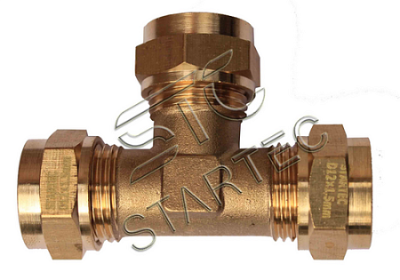 Фитинг Т-обр.разборный D=10x1 (INF11CUT10)(пн6760)