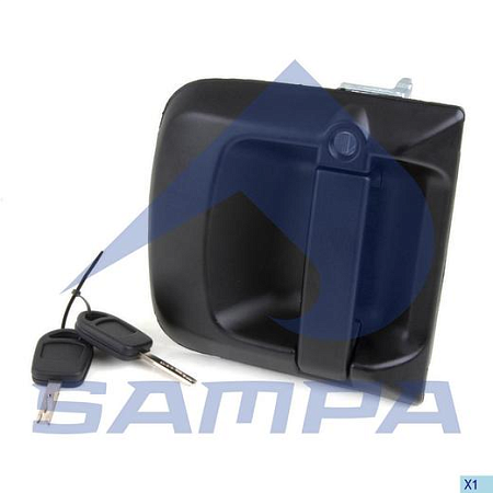 Ручка двери лев.с ключами MAN TGA XXL/XLX/LX (в комплекте 1 ключ) (023215)(К1032)