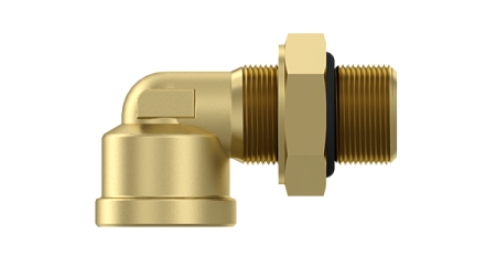 Фитинг угловой М16х1,5 F16x1,5 c контргайкой и уплотнением (8938908600/71051615/271051615)(ПН0805)
