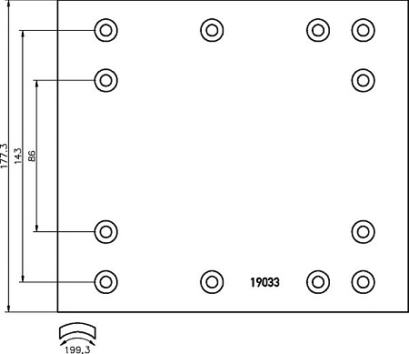 Накладка 19036 DON 1-РЕМ (IL66673A7329)(Т0426)