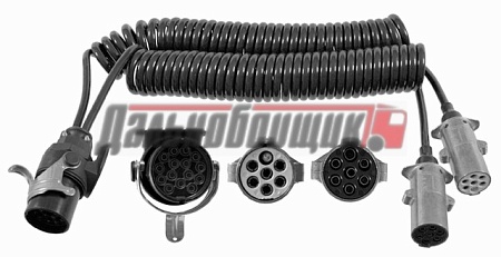 Кабель адаптер (в один штекер 2 кабеля) (D11487)(эл0125)