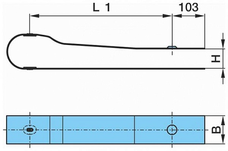 Лента полурессоры страховочная 100 мм BPW (C301326)(Р5625)