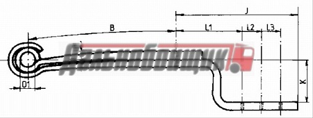 Полурессора BPW 500/465 Тонар (M1015200)(П0730)